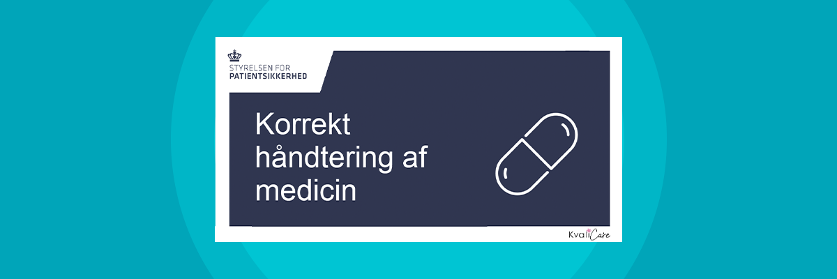 Korrekt Håndtering af medicin illustration