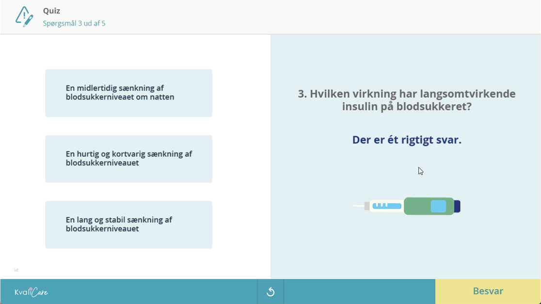 Modul omkring insulin - Quiz