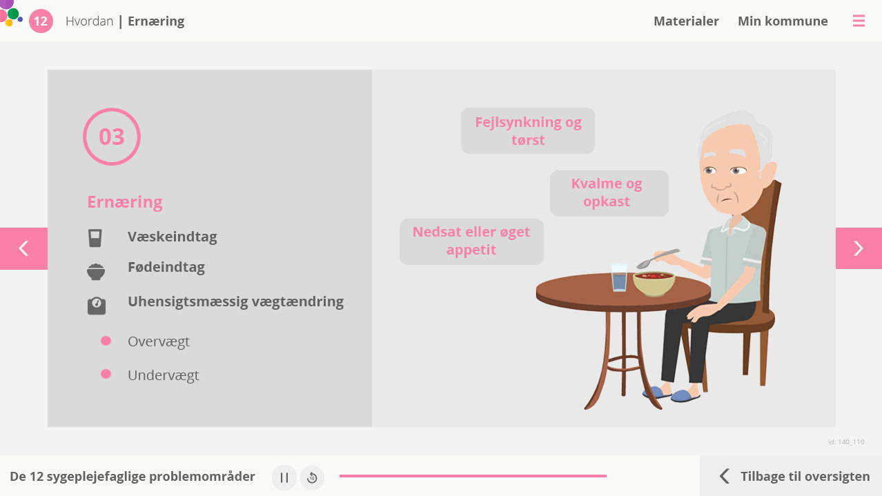 Ernæring som et af de sygeplejefaglige problemområder