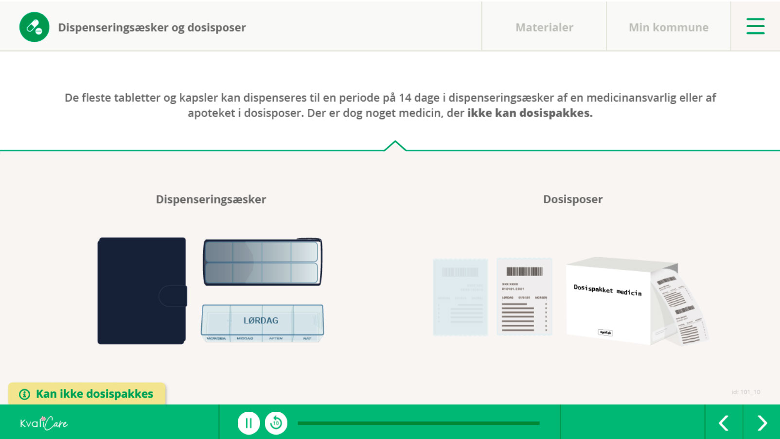 Dispenseringsæsker og dosisposer