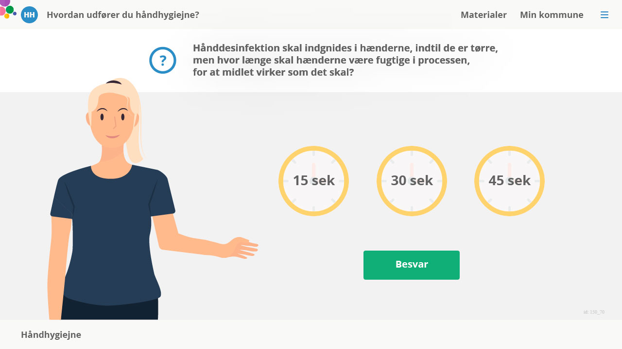 Interaktiv quiz om gåndhygiejne