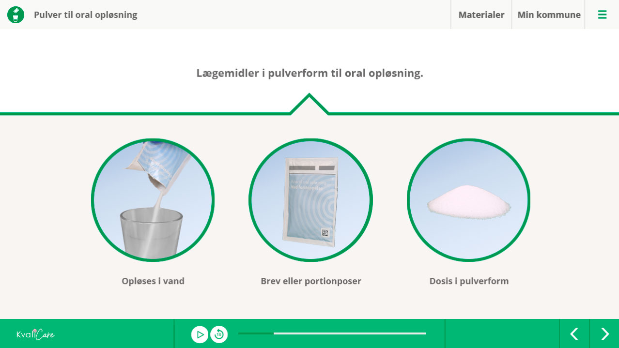 Lægemidler i pulverform til oralopløsning