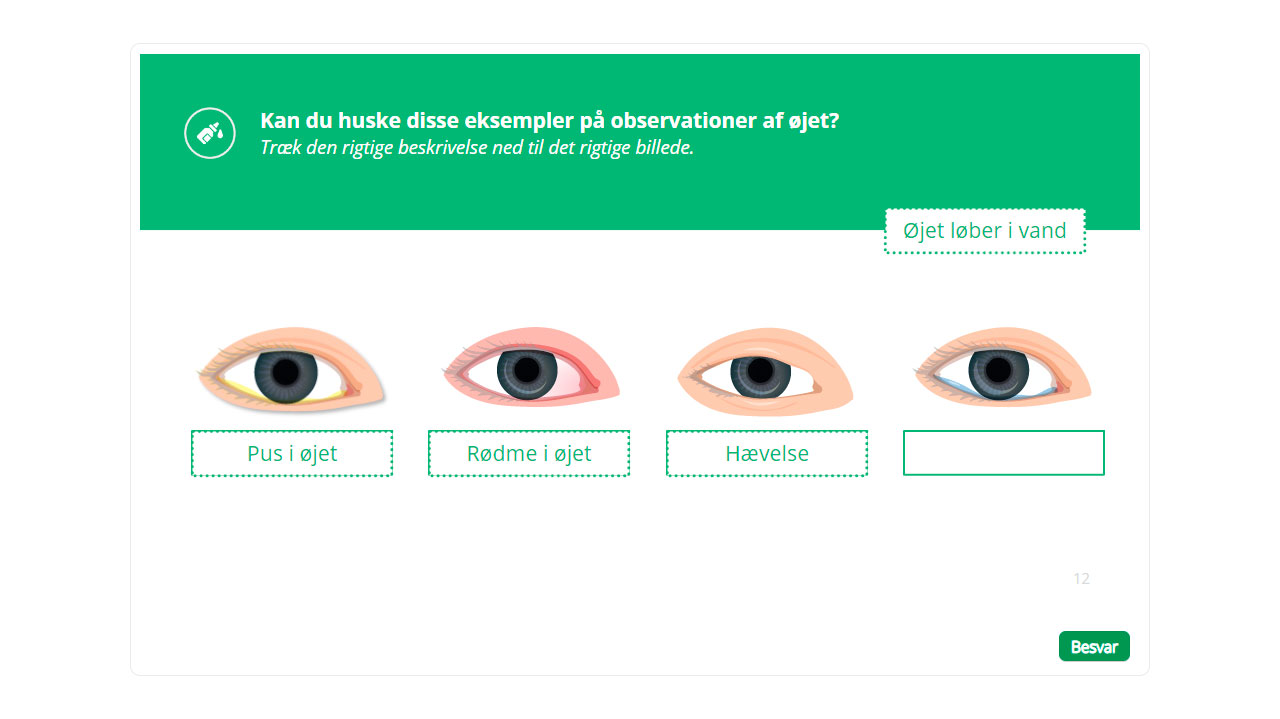 Spørgsmål omkring observationer af øjet