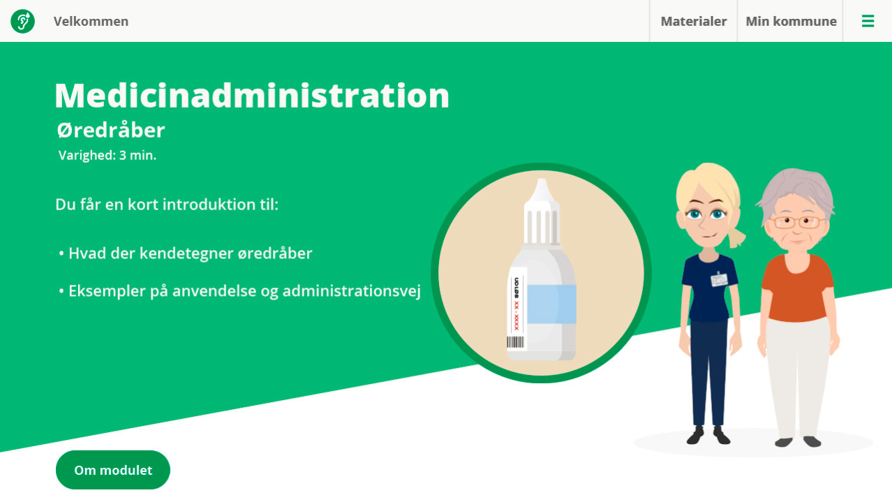 Medicinadministration øredråber