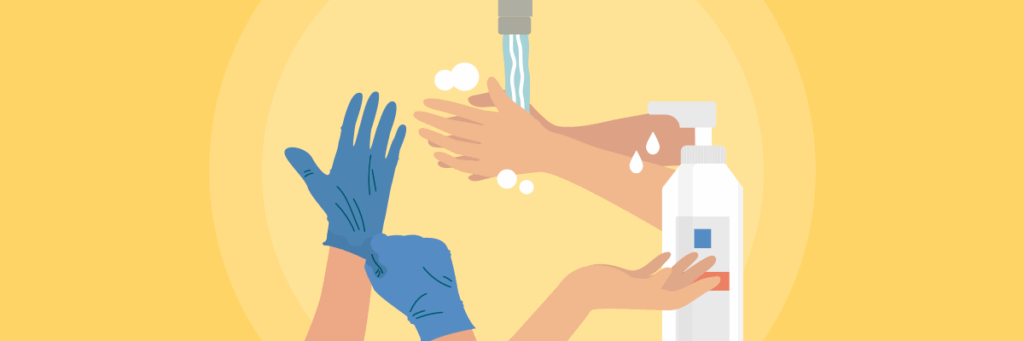 Grafik fra KvaliCares moduler om hygiejne