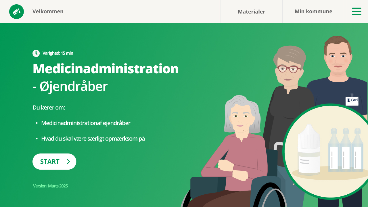 Forside til modul om øjendråber_medicinadministration
